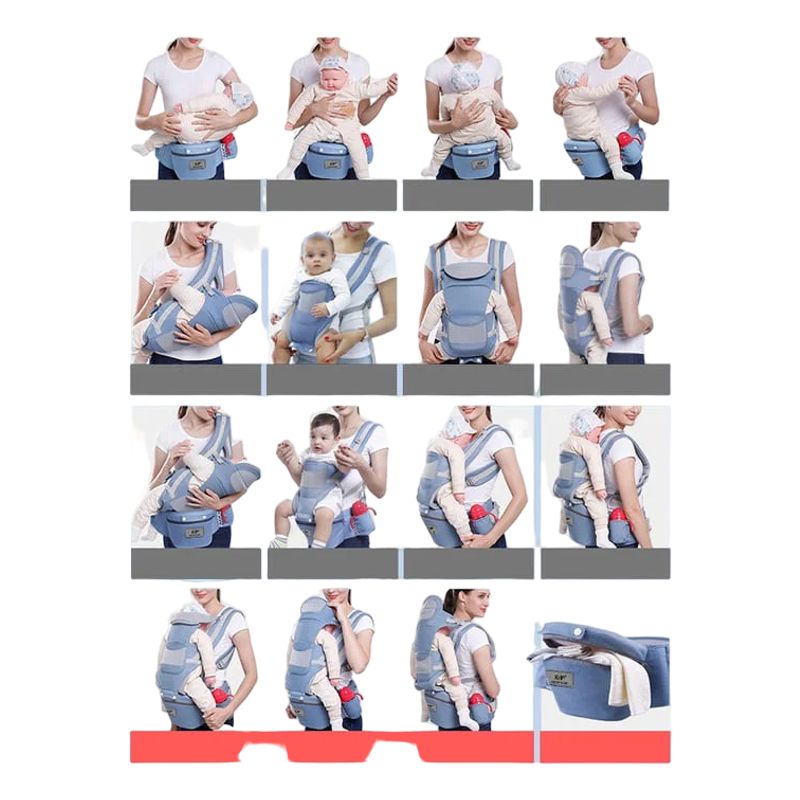 GENERICO - Canguro Bebe Silla Cargador Asiento Ajustable Ergonómic Niño