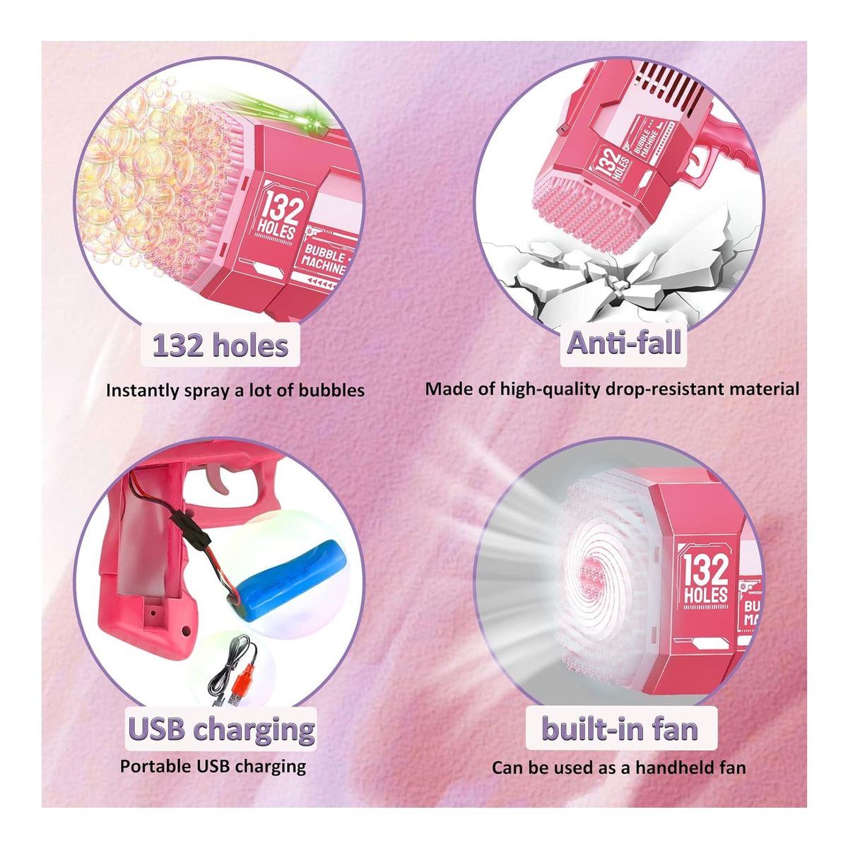 GENERICO - Pistola De Burbujas Juguete Para Niños Máquina De Burbujas