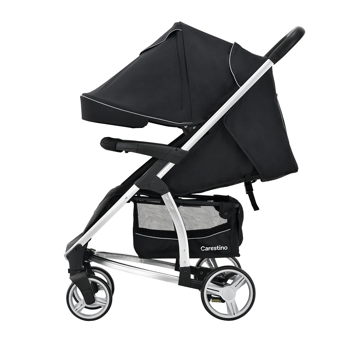 CARESTINO - Coche Carestino London Negro con Porta Bebé y Moisés