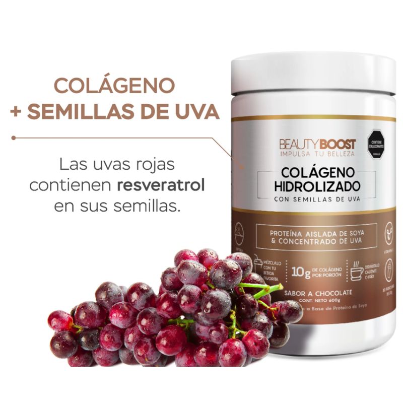 VITASEI - COLÁGENO HIDROLIZADO CON RESVERATROL Y BIOTINA - CHOCOLATE
