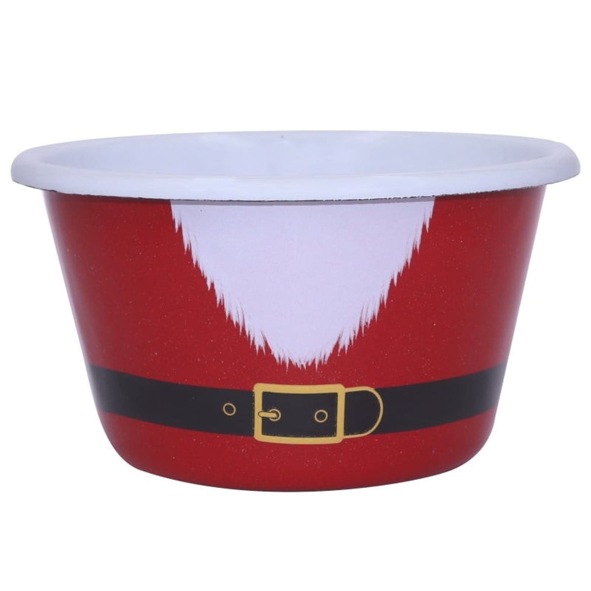 MACUIRA - Bowl Navidad Cónico 430ml Peltre Papa Noel Macuira