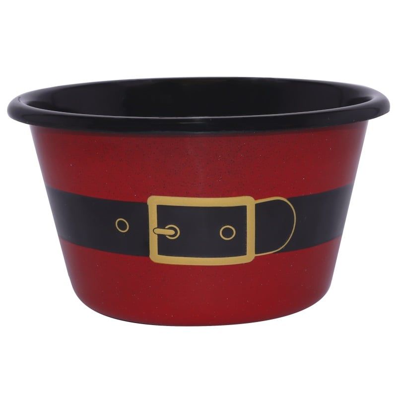 MACUIRA - Bowl de Navidad Cónico 430ml Peltre Mamá Noel Macuira