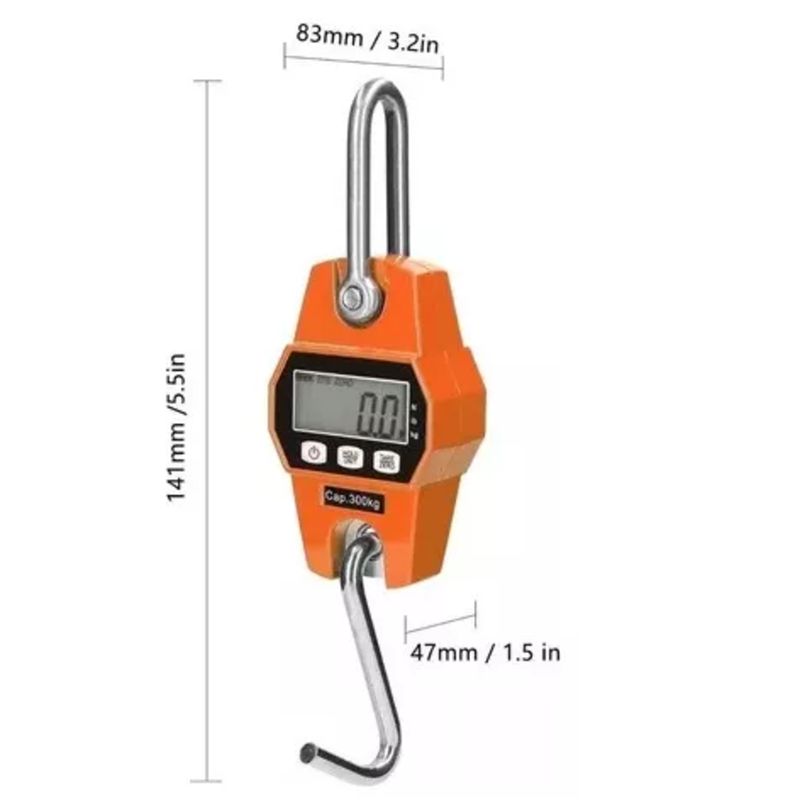 GENERICO - Báscula Digital Portátil Mano Mini Lcd Digital Hasta 300 Kg