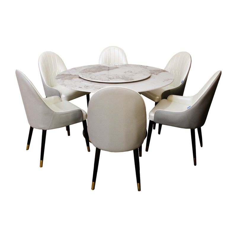 DORMILANDIA - Comedor Carrusel de 6 puestos piedra sinterizada