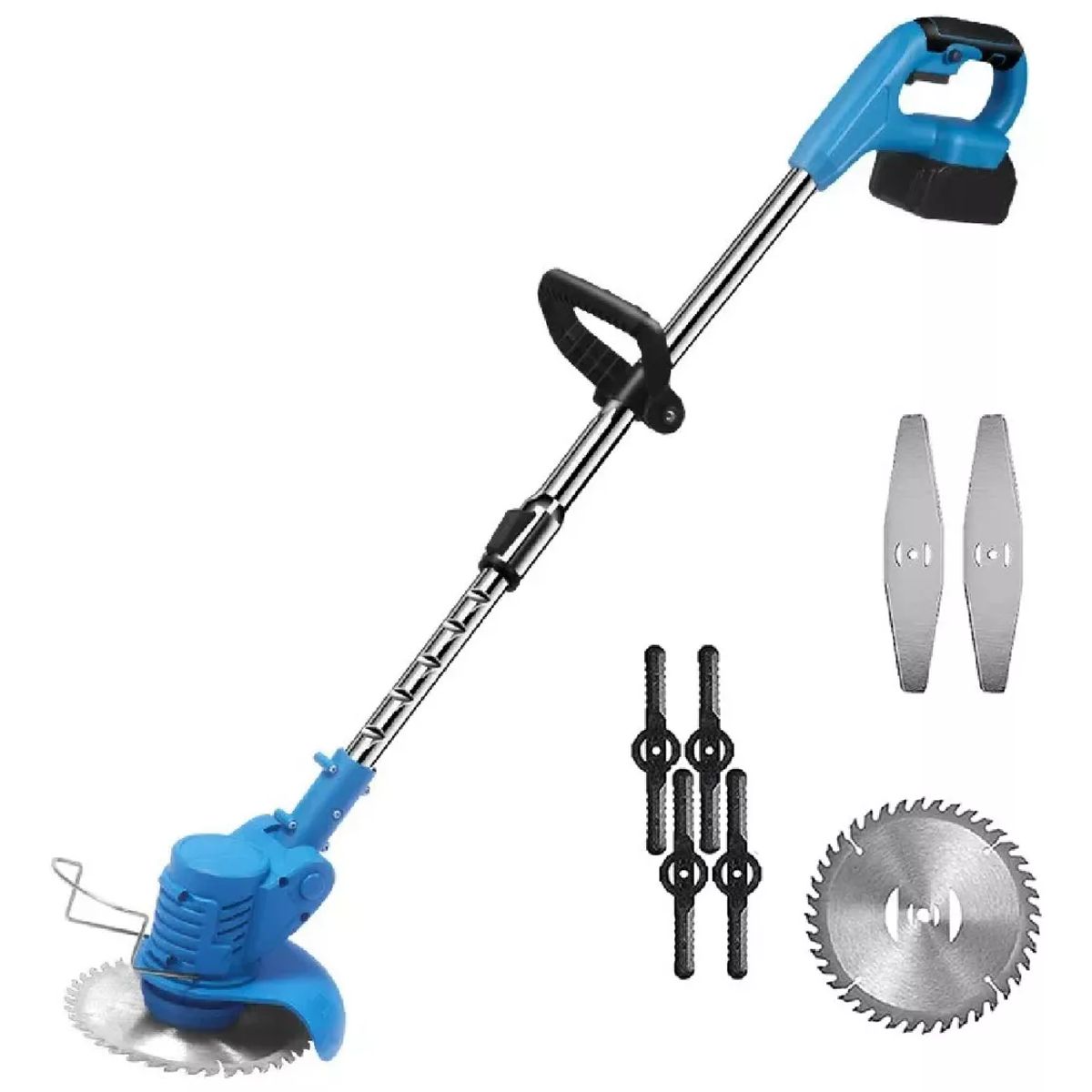 GENERICO - Guadaña O Cortadora De Césped Inalámbrica 2 Baterias