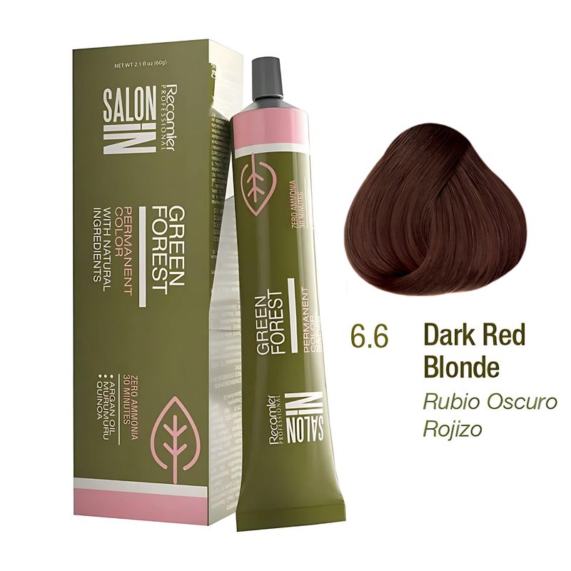 RECAMIER - Tinte Recamier Green Forest Salon In 6.6 rubio oscuro rojizo 60g