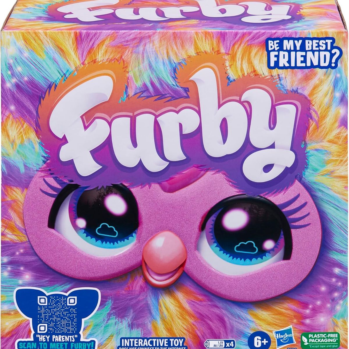 FURBY - Juguete Peluche Interactivo Furby Tie Dye Se Mi Mejor Amigo En Ingles