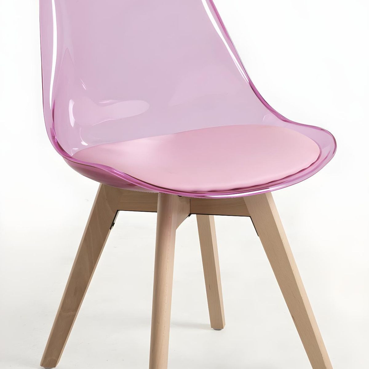 MOBLIHOUSE - Set X5 Sillas Moblihouse Eames Nórdico Madera Polipropileno