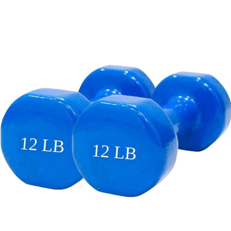 SPORTFITNESS - Par Pesa Mancuerna Vinilo 12 Lb Azul Sportfitness