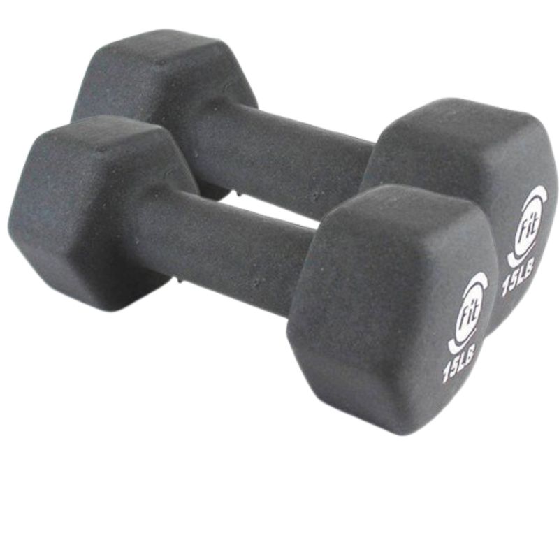 SPORTFITNESS - Par Pesa Mancuerna Neopreno 15 Lb Gris Sportfitness