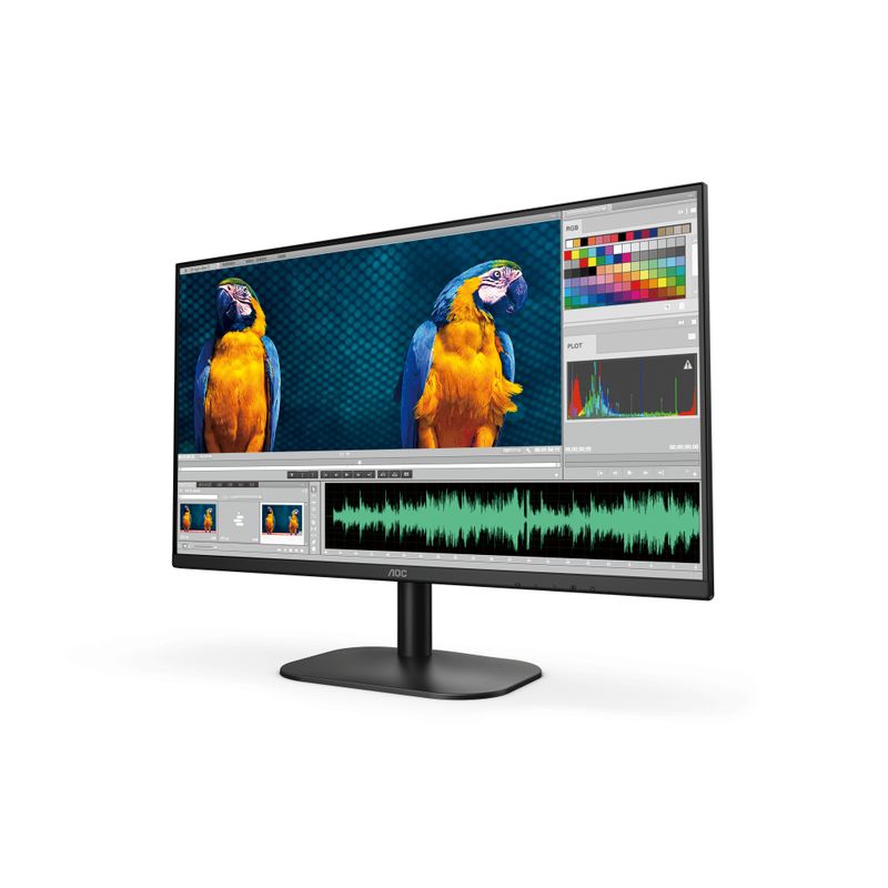 AOC - Monitor AOC LCD Profesional plano 23.8 IPS Full HD (1920 X 1080)