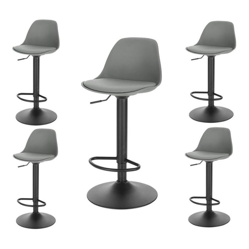 MOBLIHOUSE - Set X5 Silla Bar Con Altura Ajustable Diseño Ergonómico