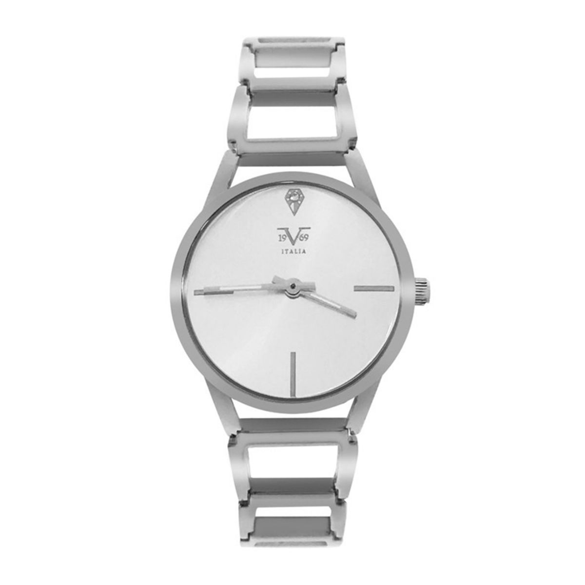 19V69 ITALIA - Reloj Mujer Plateado + 5 Complementos de Lujo Incluidos