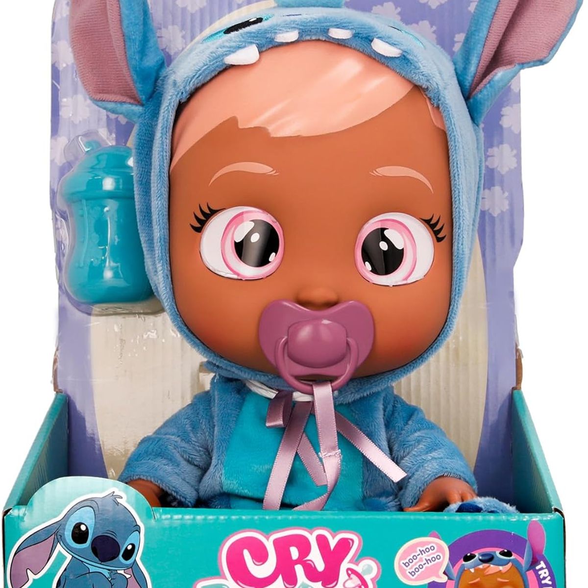 CRY BABIES - Muñeca Bebé Llorona cry Babies Edición Disney Stitch
