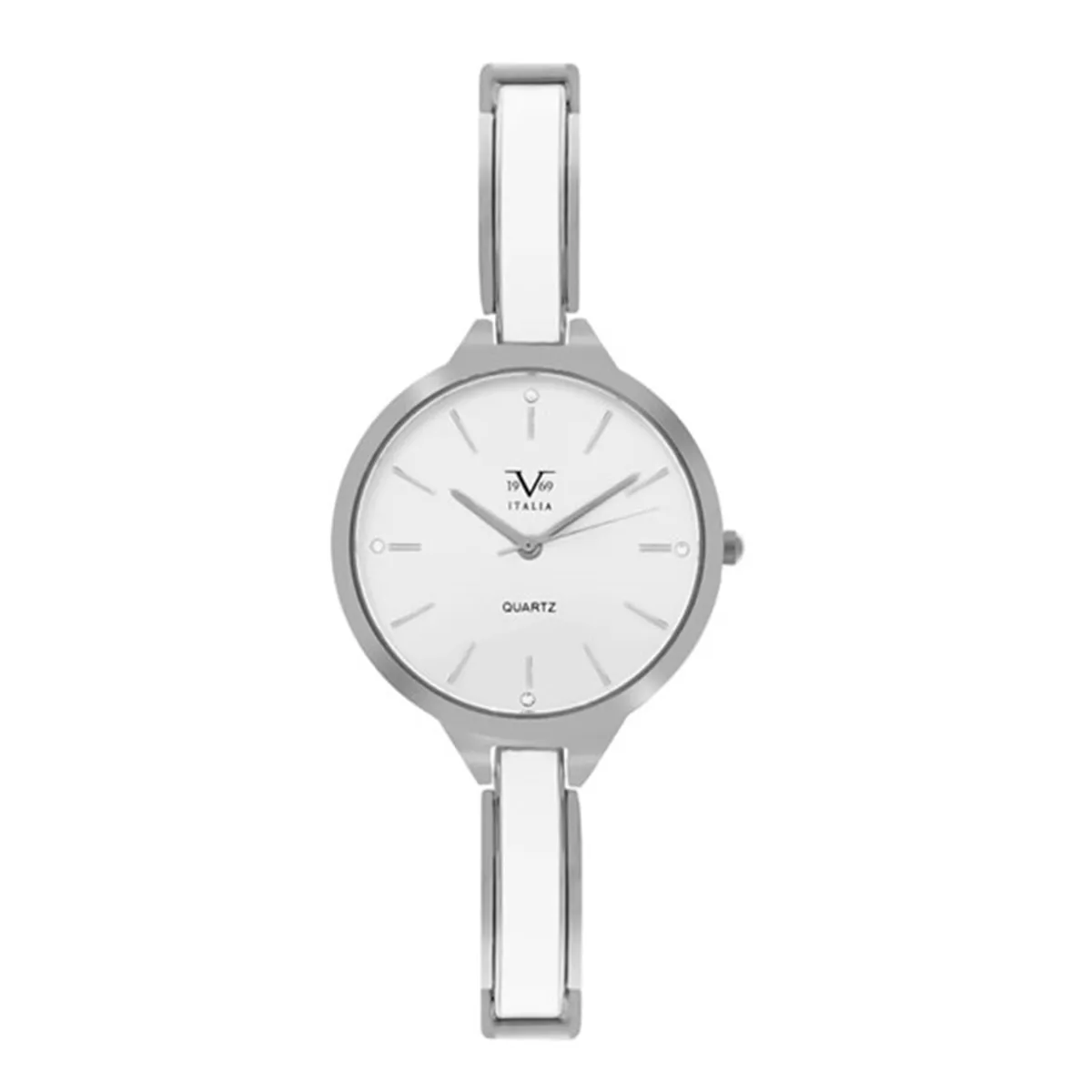 19V69 ITALIA - Reloj Mujer V1969 Italia Plateado con Blanco 175-1 + 2 COMPLEMENTOS