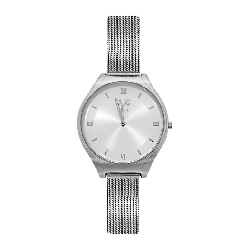 19V69 ITALIA - Reloj Mujer Plateado + 5 Complementos de Lujo Incluidos