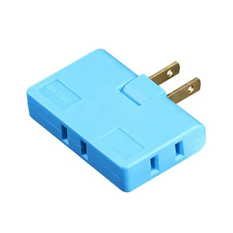 GENERICO - Toma Corriente Adaptador 3 En 1 Rotación De 180 Grados