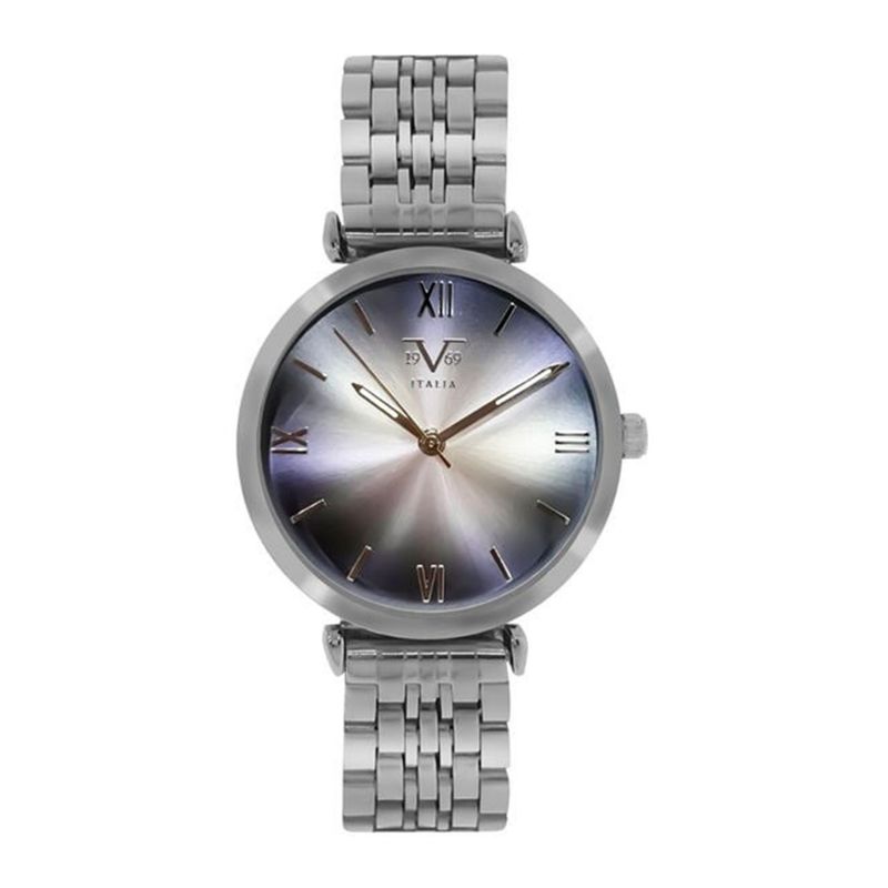 19V69 ITALIA - Reloj Mujer Plateado + 5 Complementos de Lujo Incluidos
