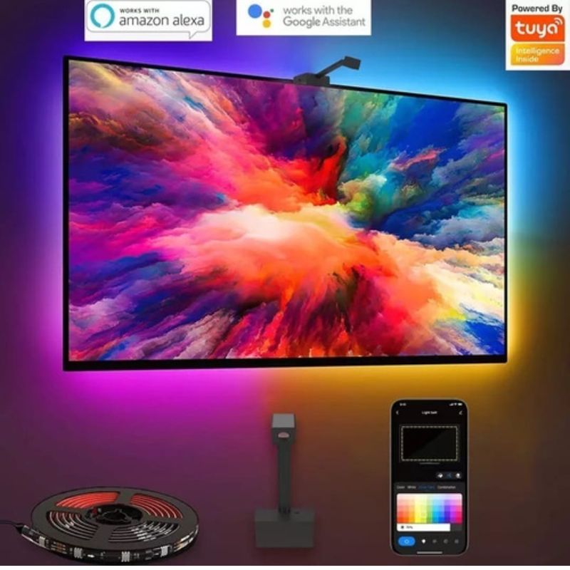 GENERICO - Retroiluminación Led Para TV 55-65 De Inmersión con Cámara RGBIC