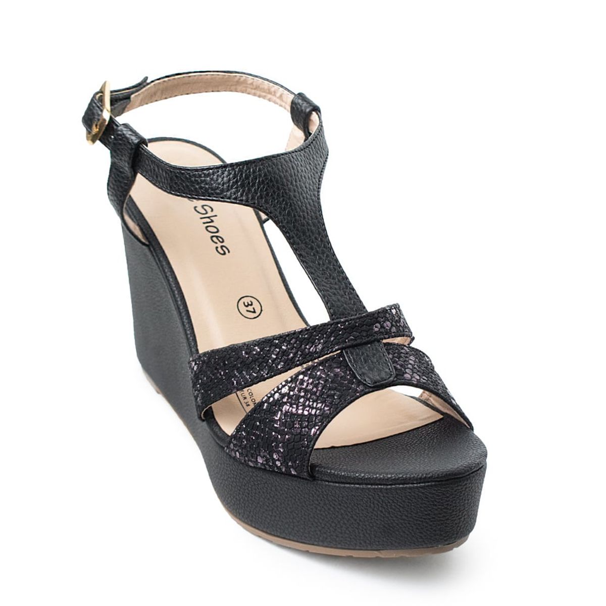 PRICE SHOES - Price Shoes sandalia Plataforma Moda Mujer 882VIVIANANEGRO