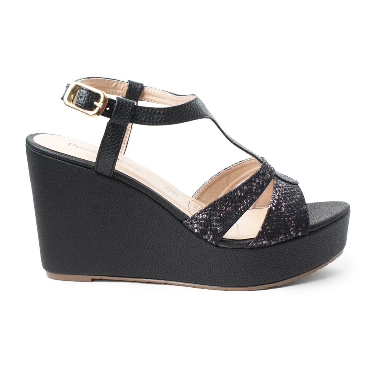 PRICE SHOES - Price Shoes sandalia Plataforma Moda Mujer 882VIVIANANEGRO