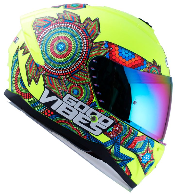 EDGE HELMETS - Casco Edge Integral Zoom Pro Xamma Amarillo Certificado DOT - XL