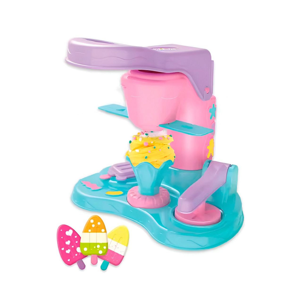 DAYOSHOP - Set  Kit Fabrica Heladeria Conos Paleta Plastilina Juguete