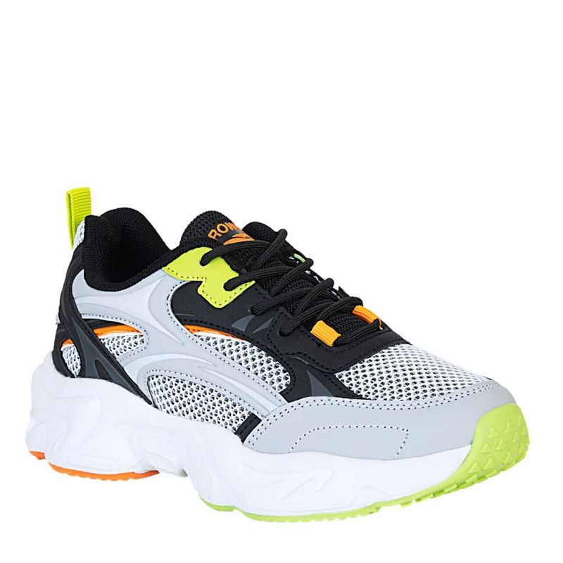 THROWING - Tenis de Niño marca THROWING en Color GRIS NEGRO  / TENIS FUZ 63-24-2 