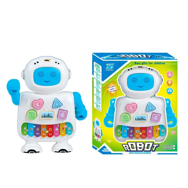 DAYOSHOP - Piano Organeta Robot Interactivo Musical Bebes Niño +bateria