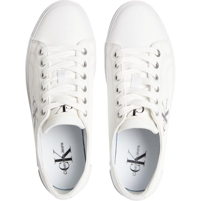 CALVIN KLEIN - Tenis blanco urbanos con cordones Calvin Klein