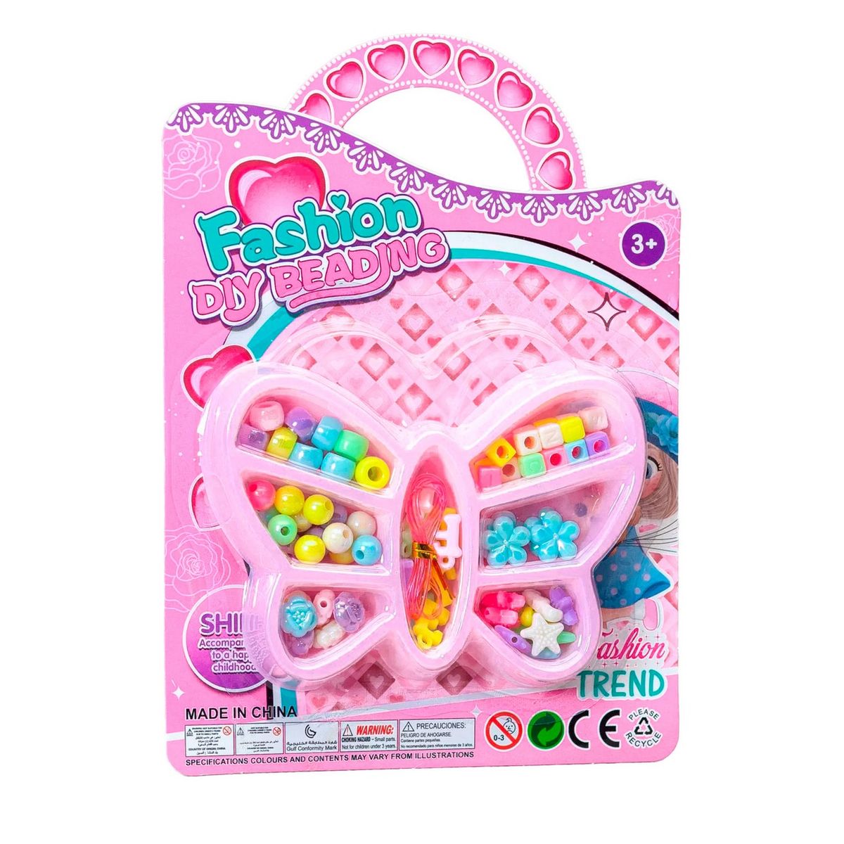 DAYOSHOP - Set Kit Para Hacer Pulseras Brazalete Pedreria Mariposa Niña