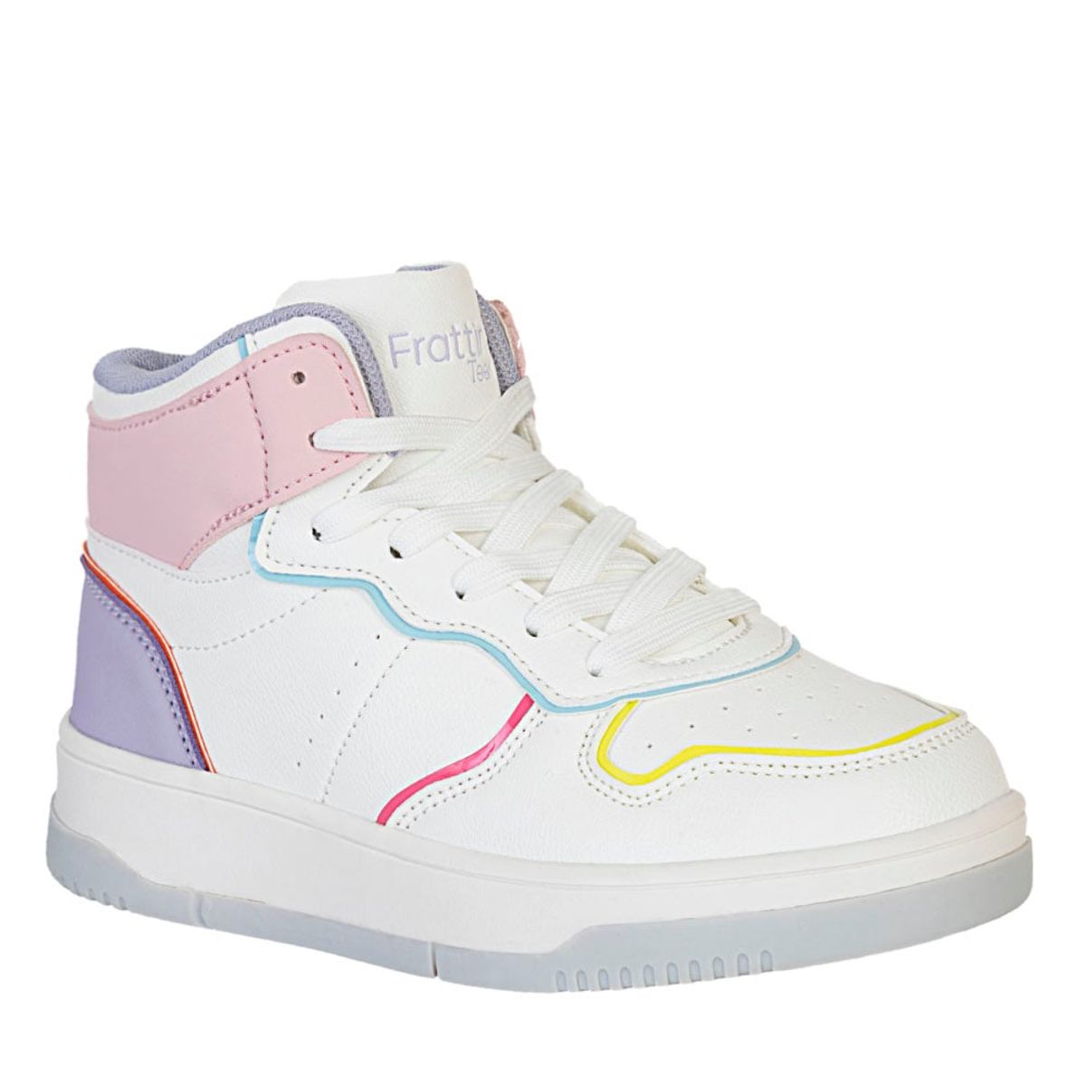 FRATTINI - Bota/botin de Niña marca FRATTINI en Color BLANCO LILA  / BOTA FUZ BOT