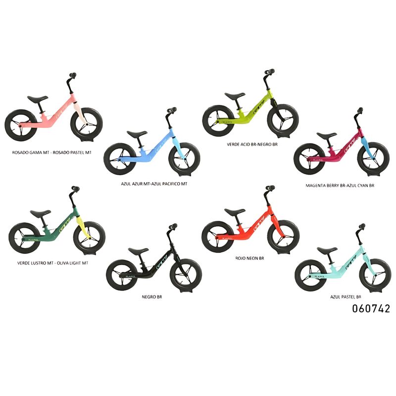 GW - BICICLETA PUSHBIKE NIÑONIÑA 12P PLAYFUL MAGNESIO