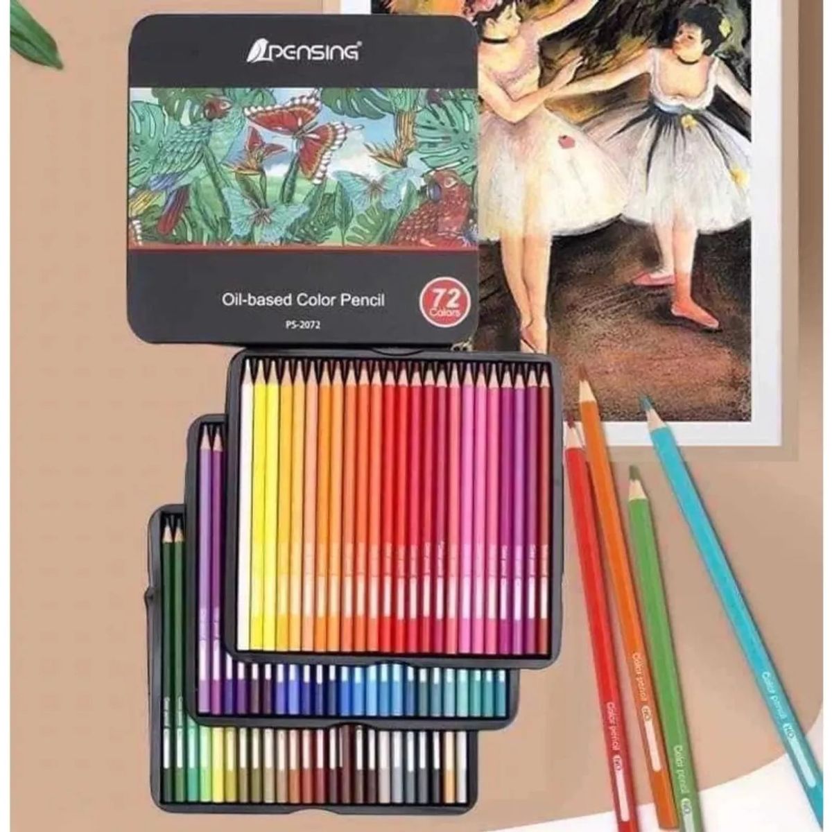 GENERICO - Kit De Dibujo Caja De Colores De 72 Piezas - Base En Aceite