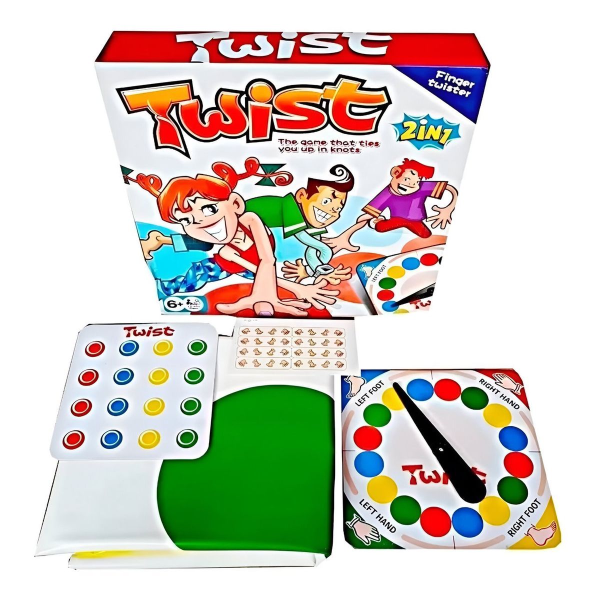 GENERICO - Juego Twister En Familia Twist Tapete Colores 2 En 1