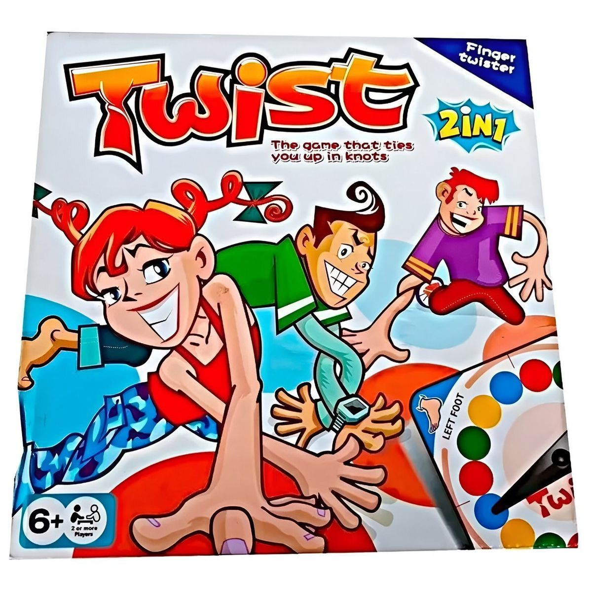 GENERICO - Juego Twister En Familia Twist Tapete Colores 2 En 1