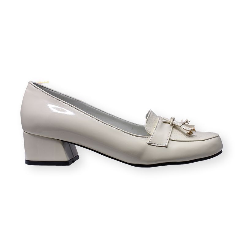GENERICO - Zapato Tacón Ancho 3 ½ Tipo Charol