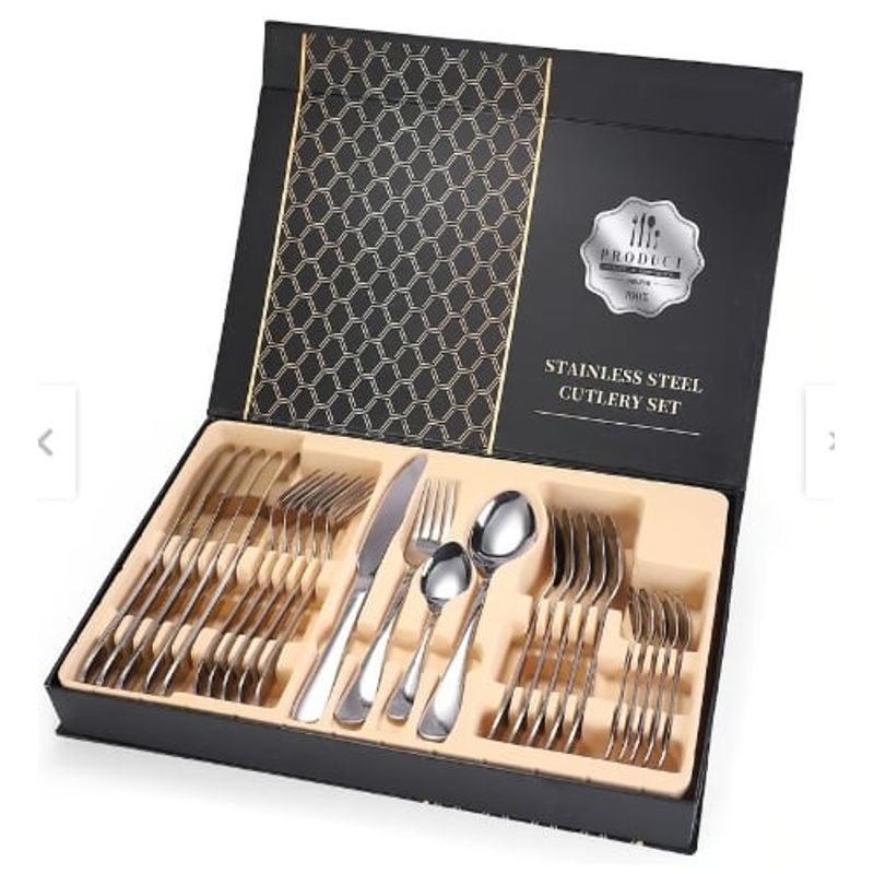 GENERICO - SET DE CUBIERTOS POR 24 QUALITY & SATISFACTION