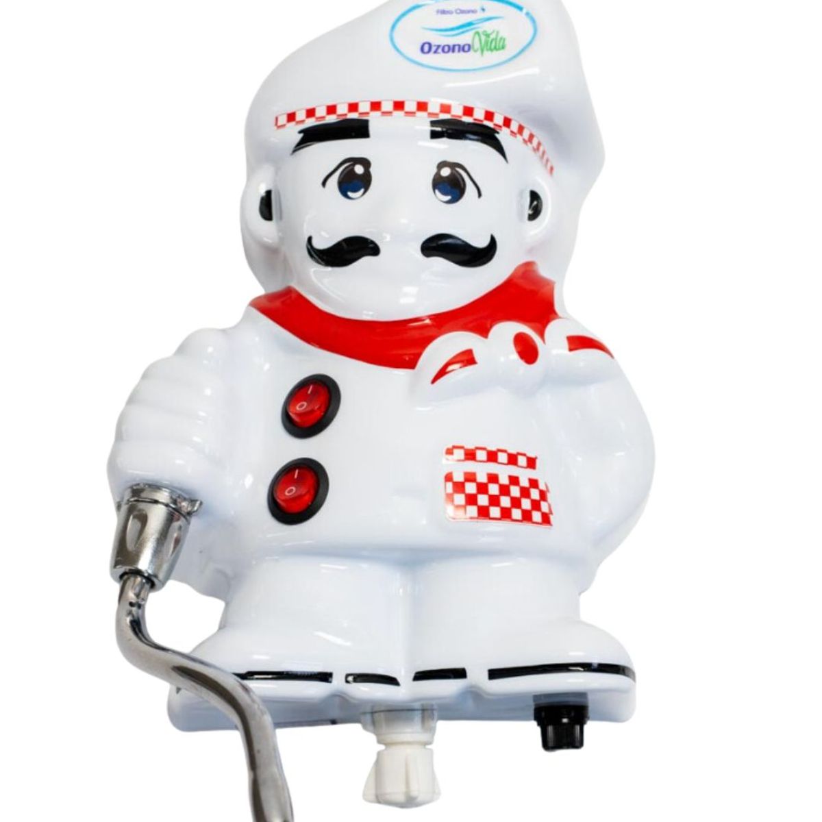 GENERICO - Filtro Purificador de Agua Ozono Cocinero Rojo