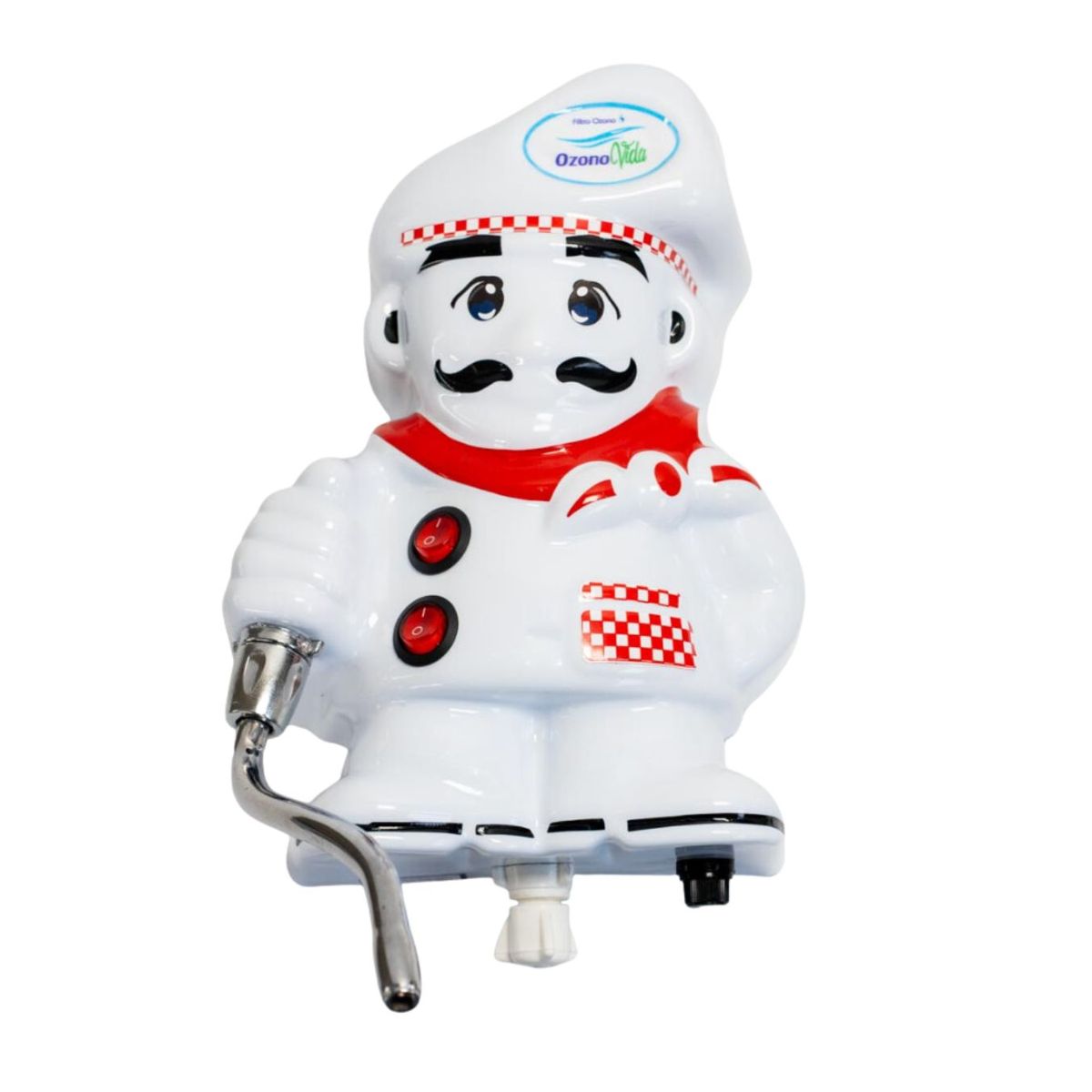 GENERICO - Filtro Purificador de Agua Ozono Cocinero Rojo