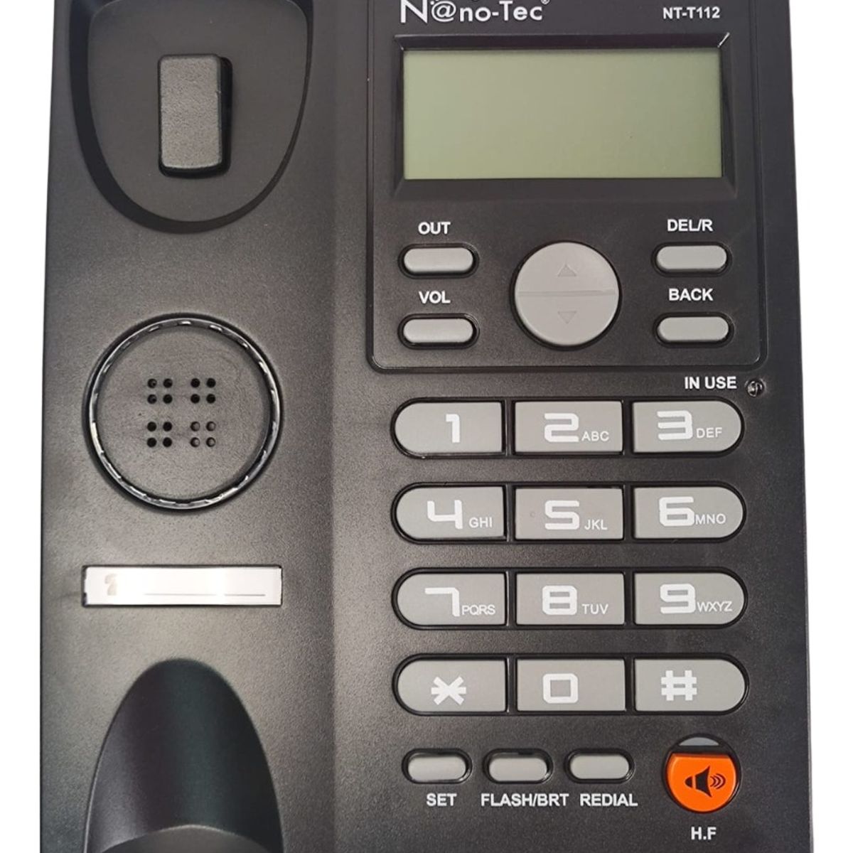 NANO-TEC - Telefono Fijo Alambrico Manos Libres Altavoz Pantalla Lcd