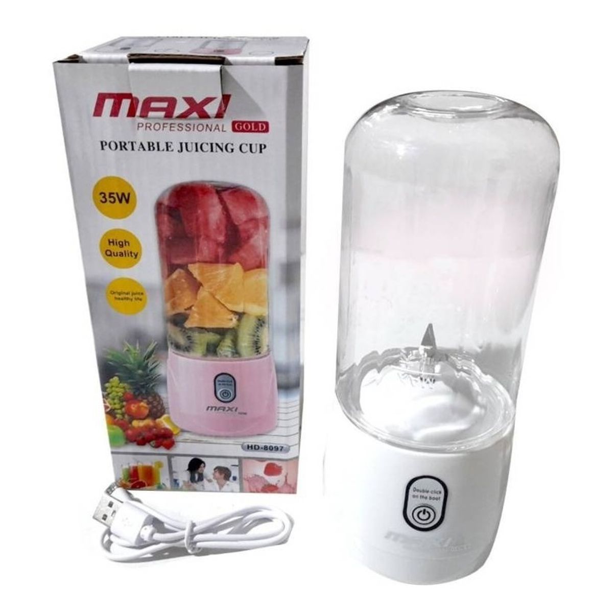 MAXI - Mini Licuadora Juguera Profesional Portatil Recargable.