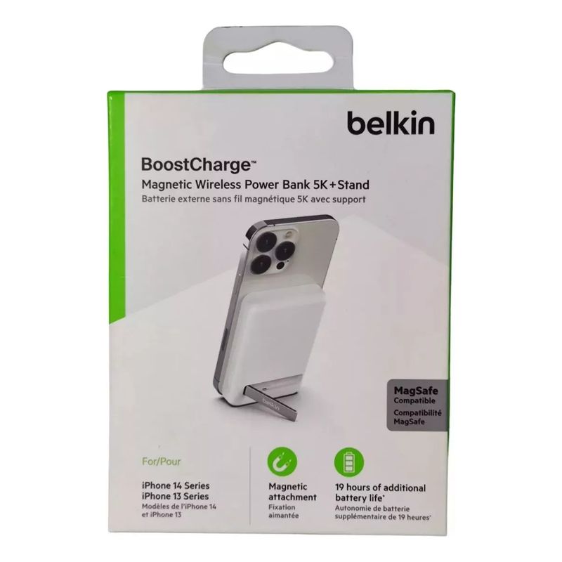 BELKIN - Power Bank Batería Externa Cargador Inalámbrica Magnética