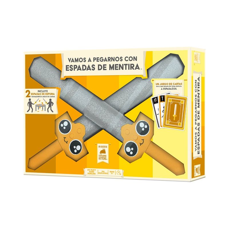ASMODEE - Vamos a Pegarnos con Espadas de Mentira Juego Español