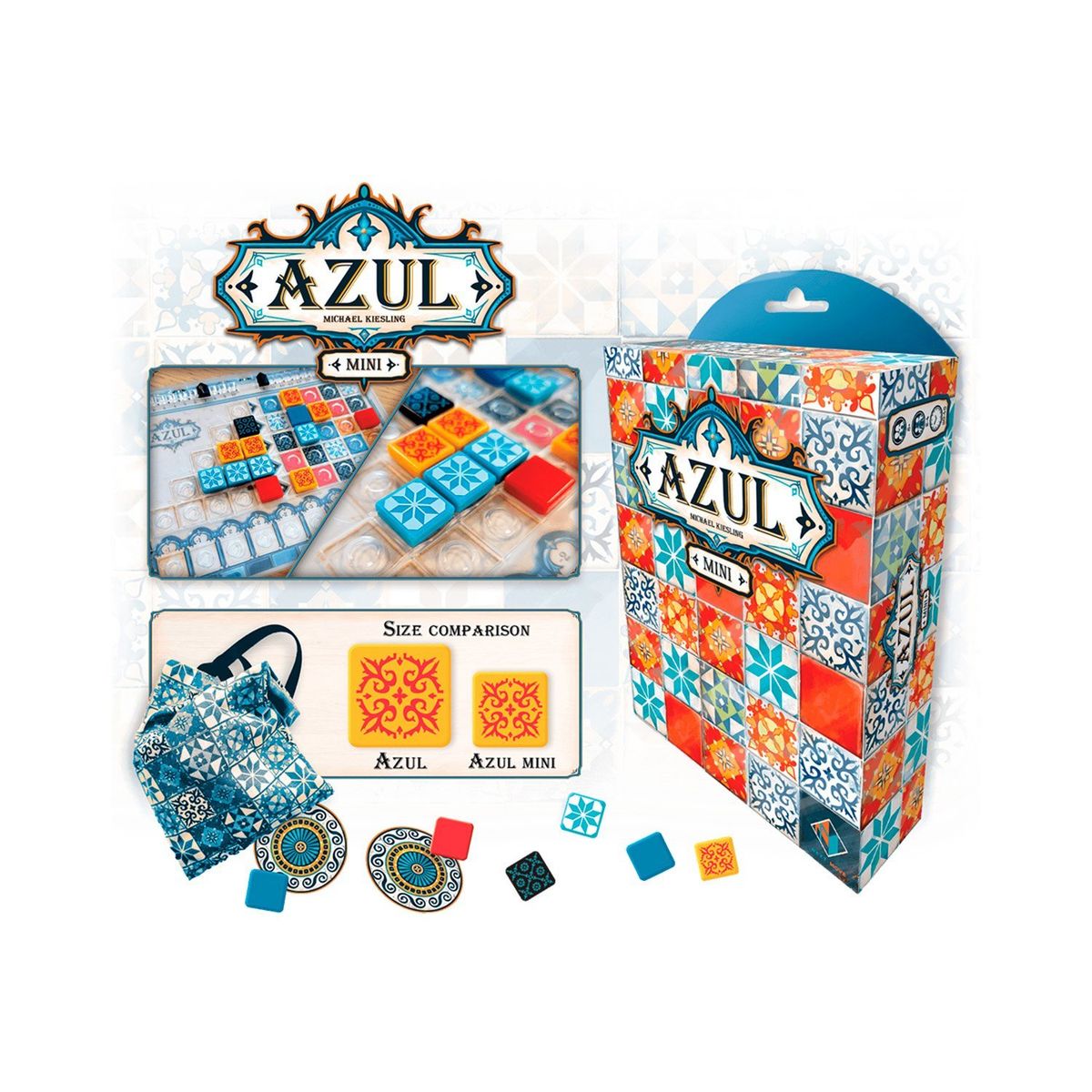 ASMODEE - Azul Mini Clásico Juego De Mesa Español