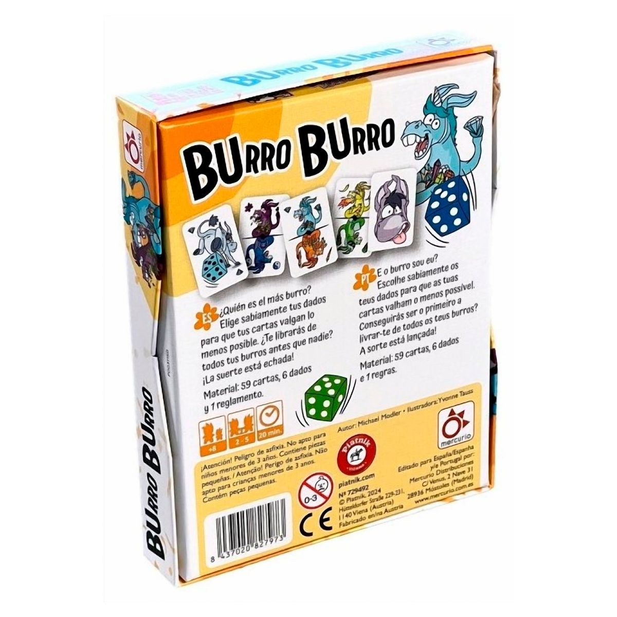 ASMODEE - Burro Burro Juego De Mesa Español