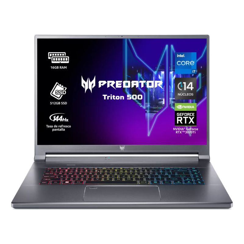 ACER - Portatil Acer Predator Triton PT516-52S-74M5 Intel core I7 16GB RAM 512SSD