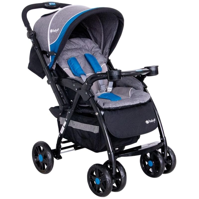 EBABY - Coche Para Bebé Reversible Regulador Altura Cubrepiés
