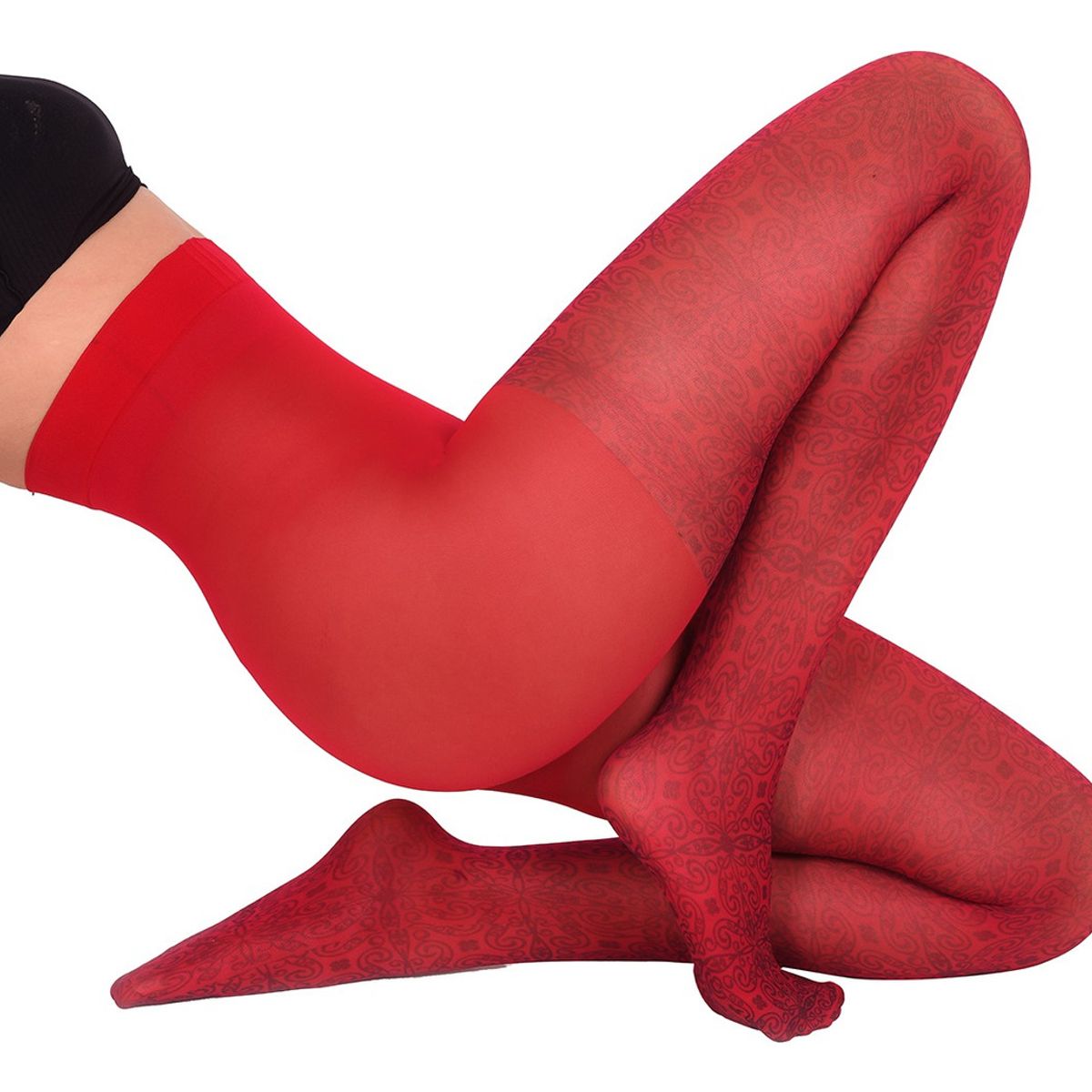 RITCHI - Media Opaca para Mujer Ritchi Soft Touch Estampado Comodidad y Estilo