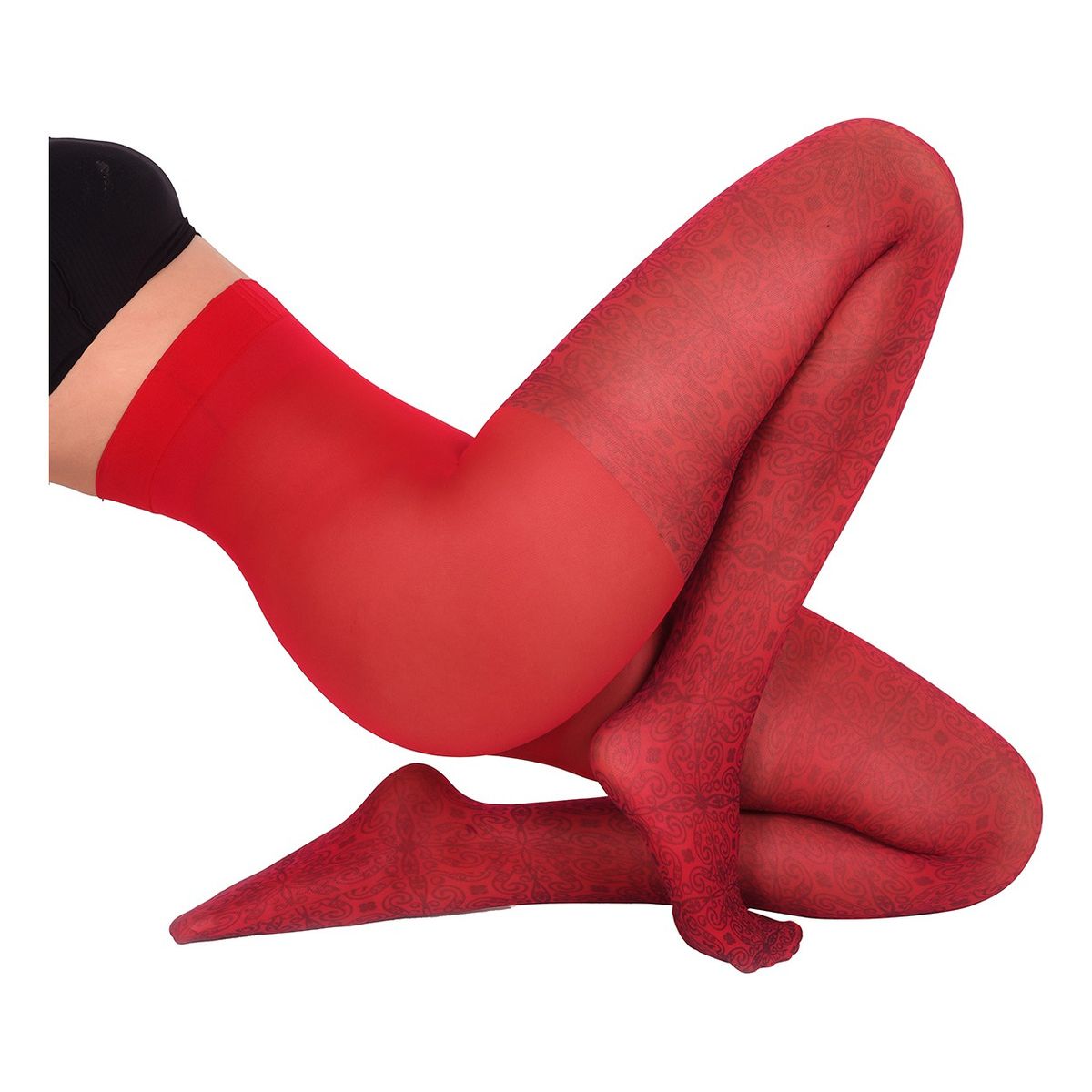 RITCHI - Media Opaca para Mujer Ritchi Soft Touch Estampado Comodidad y Estilo